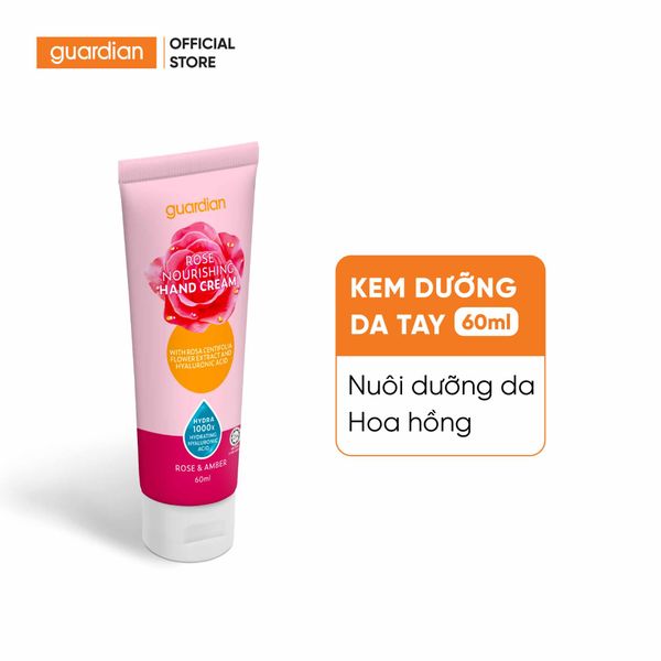 Kem Dưỡng Da Tay Nuôi Dưỡng Da Guardian HA Nourishing Rose Hand Cream Chiết Xuất Hoa Hồng 60ml