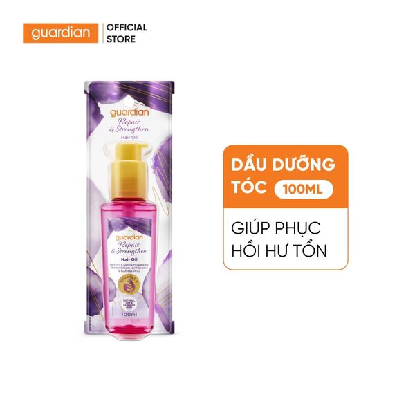 Dầu Dưỡng Tóc Giúp Phục Hồi Hư Tổn Guardian Repair & Strengthen Hair Oil Cho Tóc Chắc Khỏe 100ml