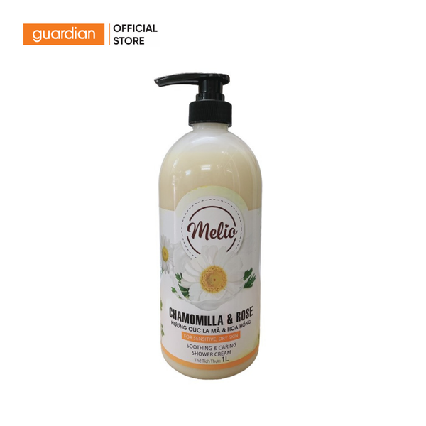 Sữa Tắm Melio Hương Cúc La Mã Và Hoa Hồng 1000ml
