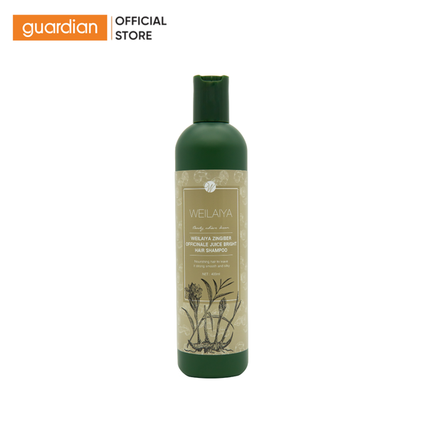 Dầu Gội Thảo Dược Giúp Dưỡng Đen, Hỗ Trợ Mọc Tóc Weilaiya Zingiber Officinale Juice Chiết Xuất Từ Gừng Và Hà Thủ Ô 400ml