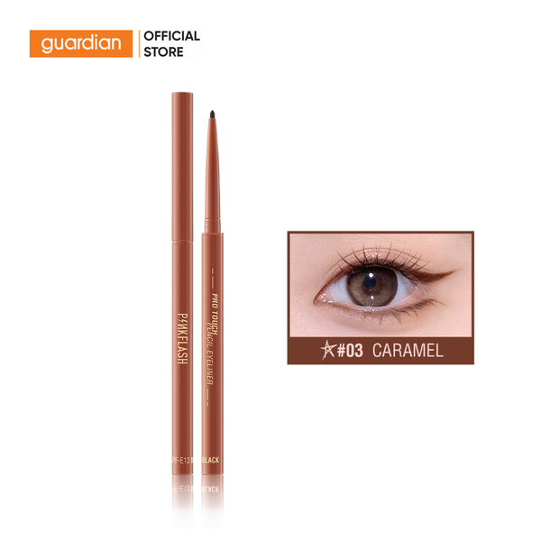 Chì Kẻ Mắt Chống Thấm Nước, Lâu Trôi PinkFlash PFE13 #03 Caramel 3gr