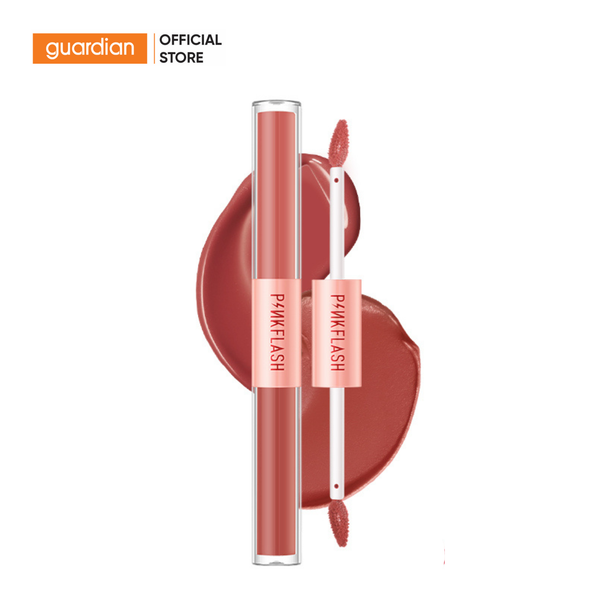 Son Kem Tint 2 Đầu Pinkflash Duo PF-L13 #V08 Đỏ Gạch 2.8gr
