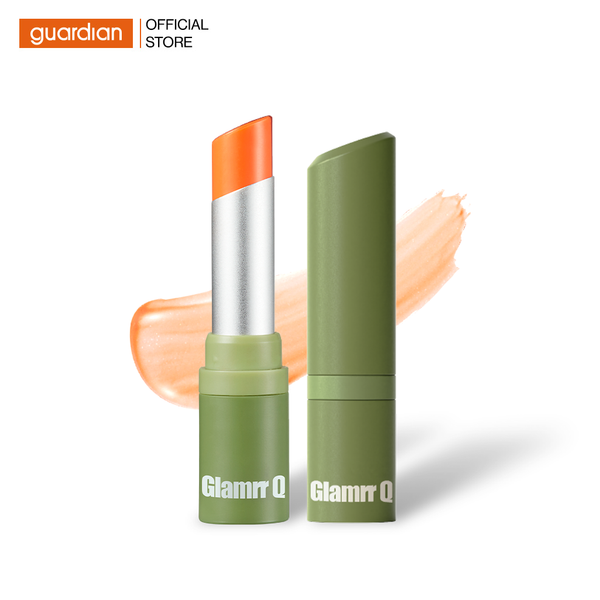 Son Dưỡng Có Màu Thuần Chay Môi Nhạy Cảm Glamrr Q Vegan Super Lip Balm #00 Orangie Cam San Hô 4.5gr