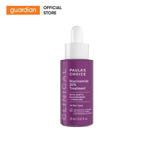 Tinh Chất Hỗ Trợ Thu Nhỏ Lỗ Chân Lông Paula's Choice Clinical Niacinamide 20% Treatment 20Ml