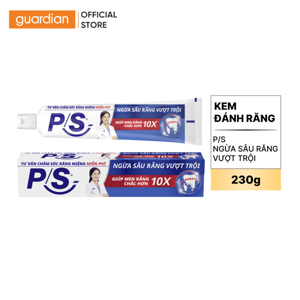 Kem Đánh Răng P/S Ngừa Sâu Răng Vượt Trội Tuýp 230G