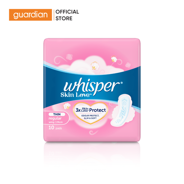 Băng Vệ Sinh Whisper Skinlove Mặt Bông Ngày Thường 24Cm