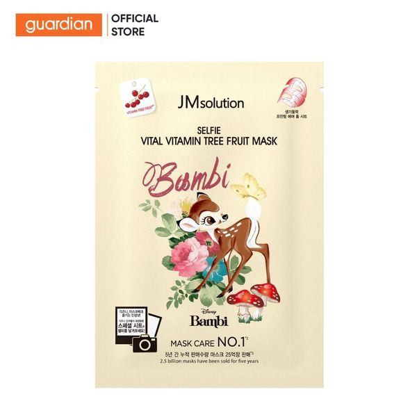 Mặt Nạ Hỗ Trợ Săn Chắc Da JM Solution Selfie Vital Tree Fruit Mask Từ Vitamin Trái Cây 30ml (Phiên Bản Disney)