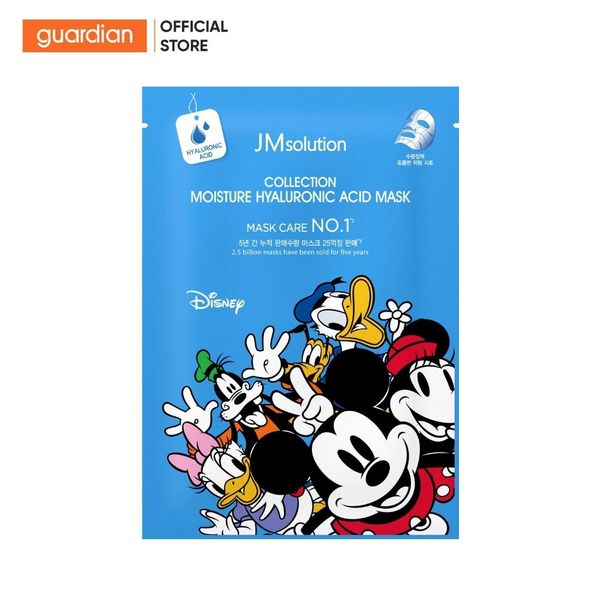 Mặt Nạ Dưỡng Ẩm JM Solution Moisture Hyaluronic Acid Mask 30ml (Phiên Bản Disney)