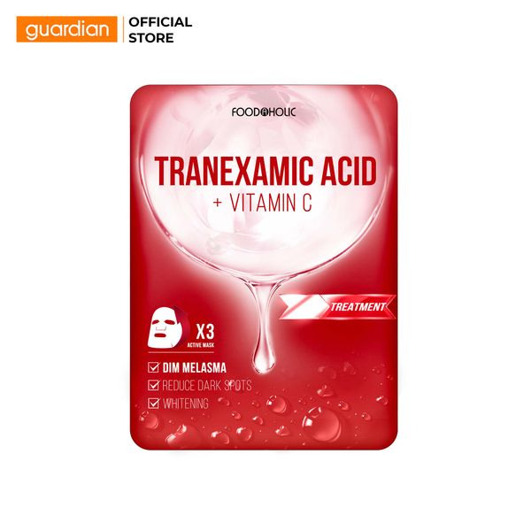 Mặt Nạ Hỗ Trợ Làm Mờ Thâm Đỏ, Sạm Nám Foodaholic Tranexamic Acid Ample Mask 23ml