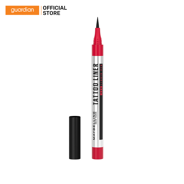 Bút Kẻ Mắt Nước Đậm Nét, 48H Không Lem Trôi Maybelline New York Tattoo Liner 48H Liquid Pen Black 1g