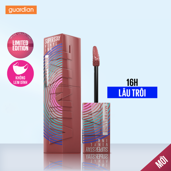 Son Bóng Lâu Trôi Maybelline New York Superstay Vinyl Ink Longwear Liquid Lipstick #70 Moody 4.2ml