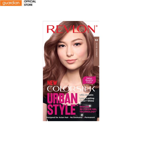 Thuốc Nhuộm Tóc Revlon Colorsilk Urban Style #52 Rose Sorbet Đỏ Rượu Vang 150ml