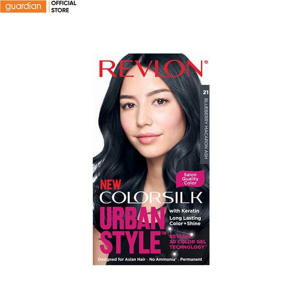 Thuốc Nhuộm Tóc Revlon Colorsilk Urban Style #21 Blueberry Macaron Ash Xanh Ánh Khói 150ml