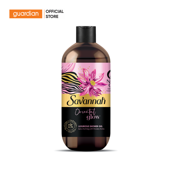 Sữa Tắm Hương Nước Hoa Nuôi Dưỡng Làn Da Savannah Shower Gel Oriental Glow Hương Hoa Ly 500ml