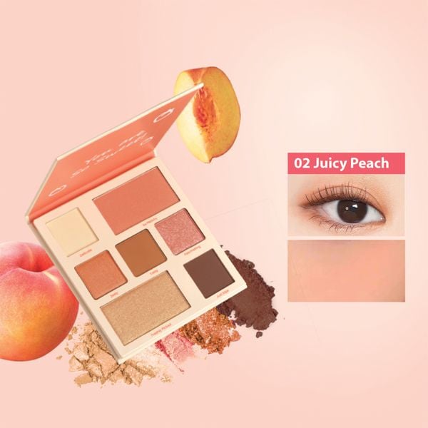 Bảng Phấn Mắt & Mặt Silkygirl Juicy Peach Eye & Face Palette 12,6G Guardian  Việt Nam