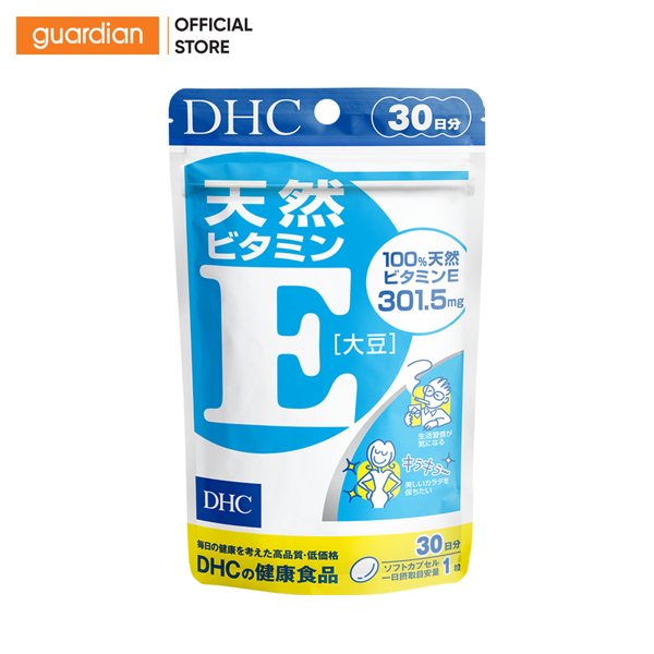 Thực Phẩm Bảo Vệ Sức Khỏe DHC Bổ Sung Vitamin E 30 Viên