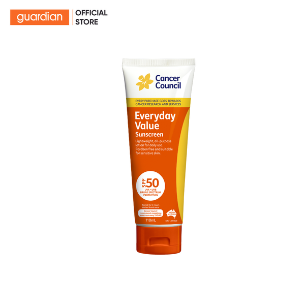 Kem Chống Nắng Cho Da Hàng Ngày Cancer Council Everyday Spf50 110Ml