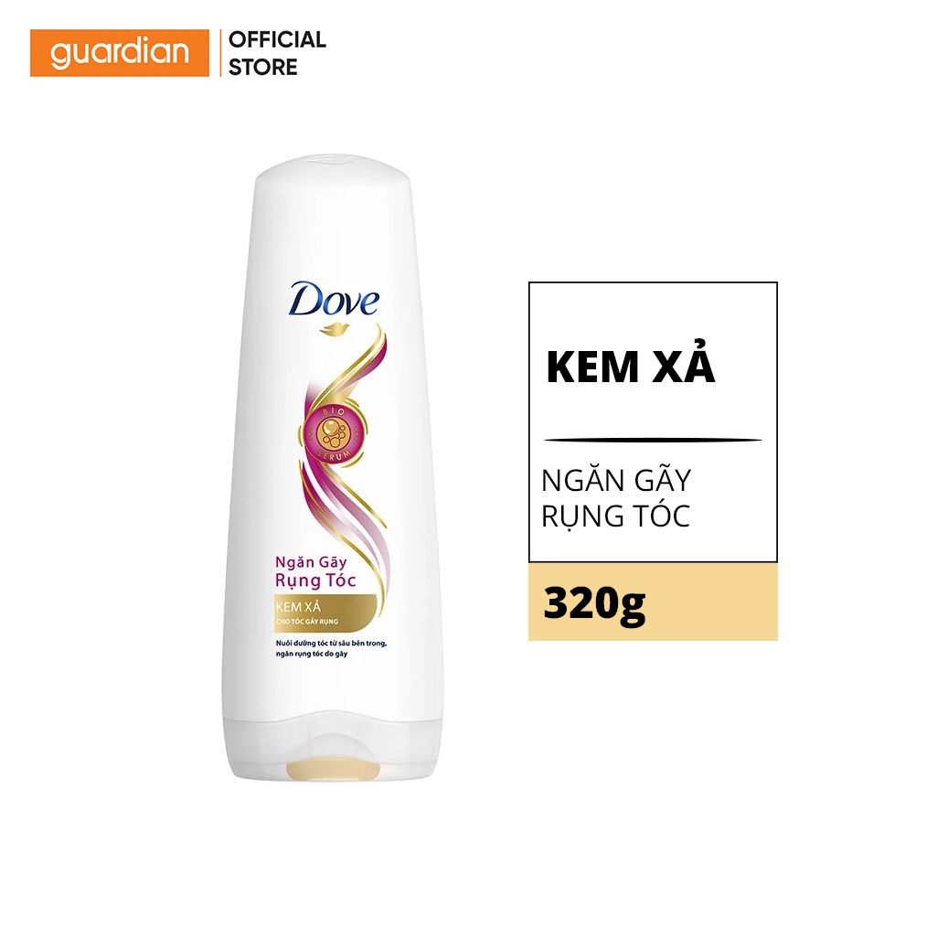 Kem xả Dove Ngăn gãy rụng tóc 320gram Guardian Việt Nam Kem xả Dove Ngăn gãy rụng tóc 320gram Guardian Việt Nam