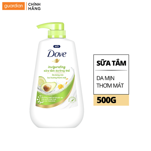 Sữa Tắm Dưỡng Thể Da Mịn Thơm Mát Với Dầu Bơ Và Chiết Xuất Hoa Cúc Dove 500Gr