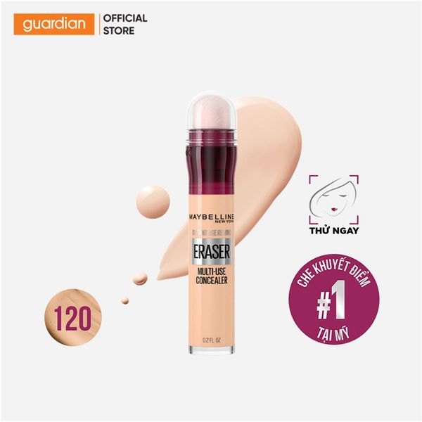 Bút Cushion Che Khuyết Điểm Maybelline Instant Age Rewind 120 Light 6Ml