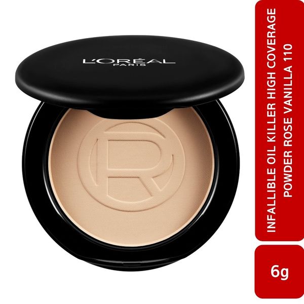 Phấn Nền Siêu Che Phủ Kiềm Dầu L'Oreal Paris Infallible Lasting Powder #110 Rose Vanilla 6Gr