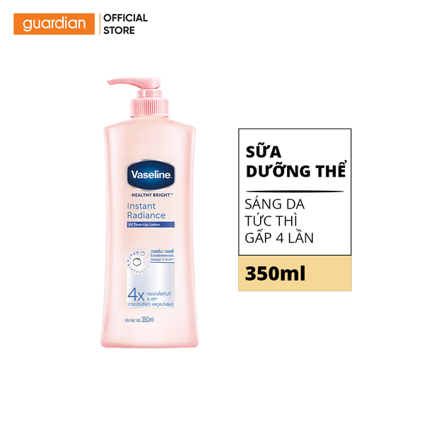 Sữa Dưỡng Thể Vaseline Hỗ Trợ Sáng Da Gấp 4 Lần Instant Radiance 350Ml