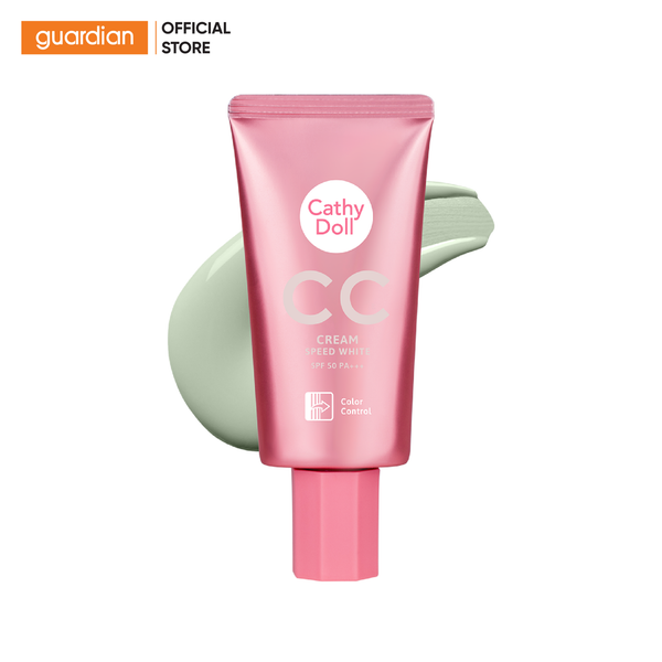 Kem Nền Che Khuyết Điểm Cathy Doll Cc Cream Speed White Spf50+ Pa+++ #02 Green 50Ml