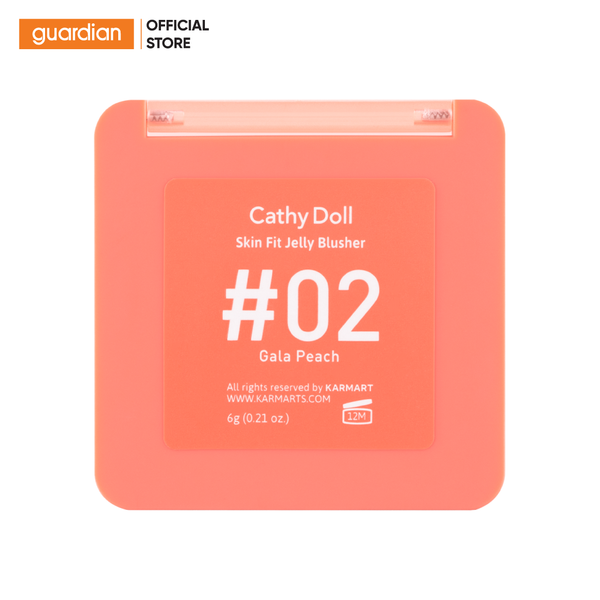Má Hồng Dạng Kem Cathy Doll Skin Fit Jelly Blusher #02 Gala Peach Hồng Đào 6Gr