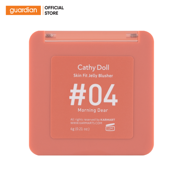 Má Hồng Dạng Kem Cathy Doll Skin Fit Jelly Blusher #04 Morning Dear Hồng Cam Nude 6Gr