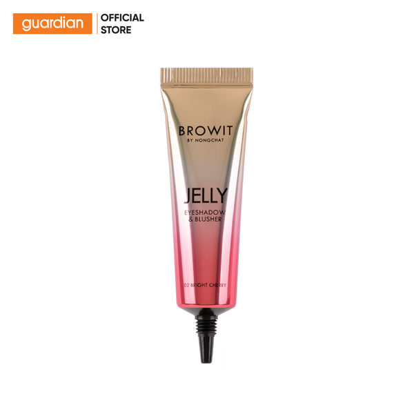 Kem Má Hồng & Phấn Mắt Browit Jelly Eyeshadow & Blusher #02 Bright Cherry Màu Hồng Tím 10G