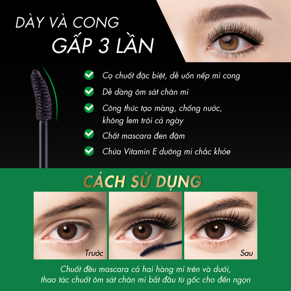 Mascara Browit Lift & Lock Mascara #Sexy Black 6G Guardian Việt Nam