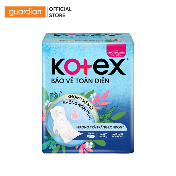 Băng Vệ Sinh Kotex Bảo Vệ Toàn Diện Dày Cánh 8 Miếng 23cm