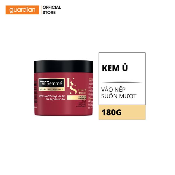 Kem Ủ Tóc Vào Nếp Suôn Mượt Tresemmé Keratin Smooth Deep Smoothing Mask 180ml