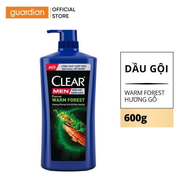 Dầu Gội Clear Men Perfume Warm Forest 600G