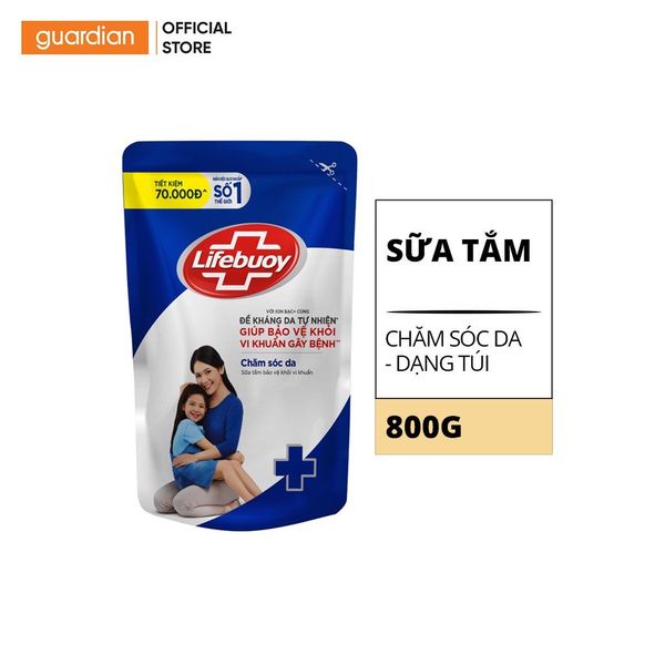 Sữa Tắm Chăm Sóc Da Lifebuoy Túi 800Gr