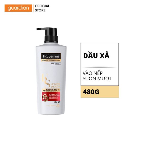 Dầu Xả Vào Nếp Suôn Mượt Tresemmé Keratin Smooth 480gr