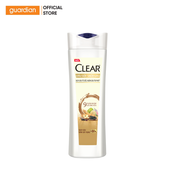 Dầu Gội Sạch Gàu Giảm Gãy Rụng Clear 9 Thảo Dược Cổ Truyền 340Gr