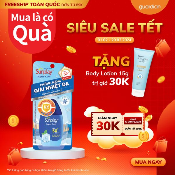 Sữa Chống Nắng Giải Nhiệt Da Sunplay Super Cool SPF 50 30Gr