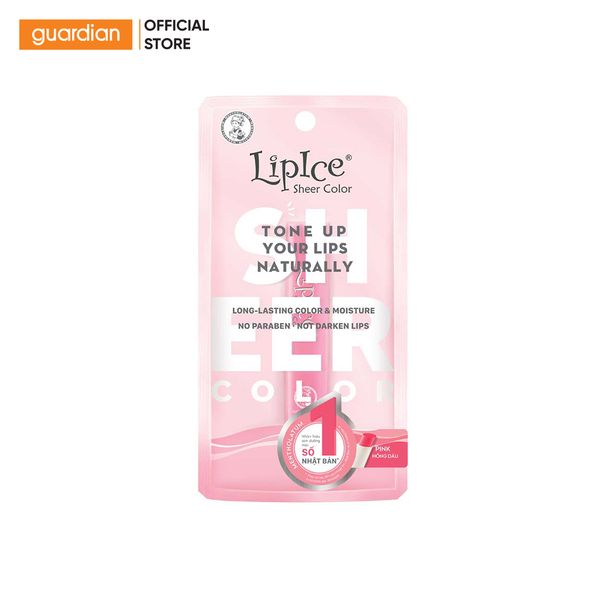 Son Dưỡng Có Màu Lipice Sheer Color Pink Hồng 2,4Gr