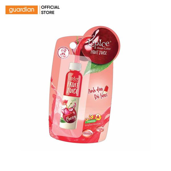 Son Dưỡng Lipice Sheer Color Fruit Juice Đỏ Tươi 4Gr