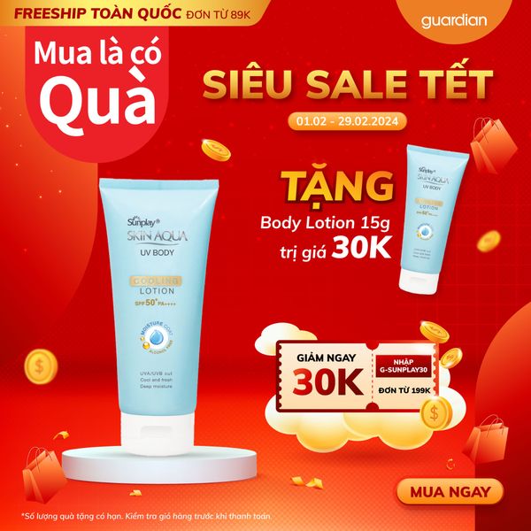 Lotion Chống Nắng Dưỡng Thể Mát Lạnh Skin Aqua Uv Body Cooling Lotion 150Gr