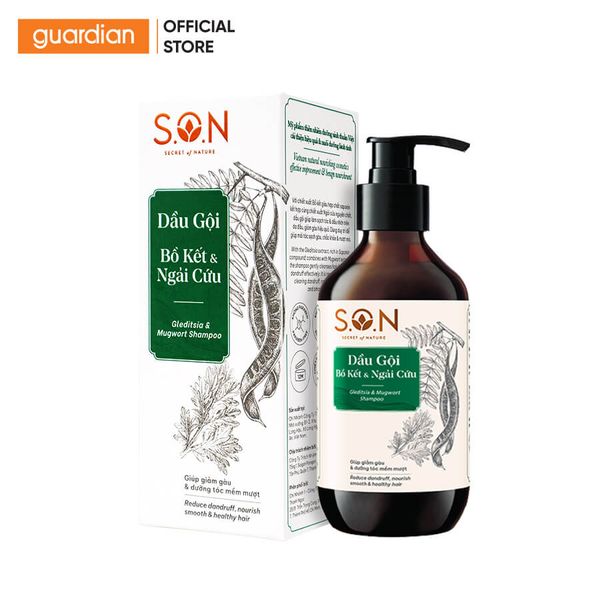 Dầu Gội Bồ Kết & Ngải Cứu Giảm Gàu S.O.N Gleditsia & Mugwort Shampoo 250ml