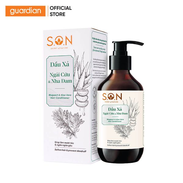 Dầu Xả Ngải Cứu & Nha Đam Làm Mượt Giảm Gàu S.O.N Mugwort & Aloe Vera Hair Conditioner 450ml