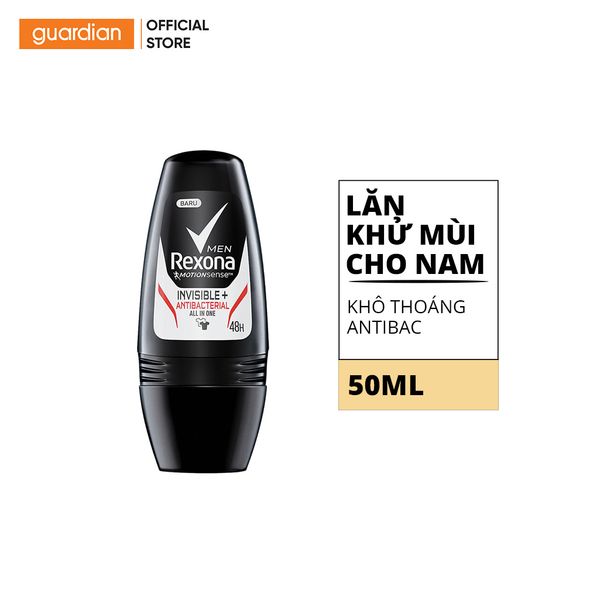 Lăn Khử Mùi Cho Nam Rexona Khô Thoáng Antibac 50Ml