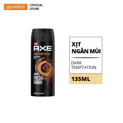 Xịt Nước Hoa Toàn Thân Axe Dark Temptation 135Ml