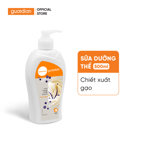 Sữa Dưỡng Thể Hỗ Trợ Sáng Da Guardian Rice Brightening Body Milk Lotion Chiết Xuất Gạo 500Ml