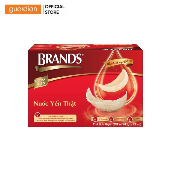 Nước Yến Thật Đường Phèn Brand'S 6 Lọ 42Ml