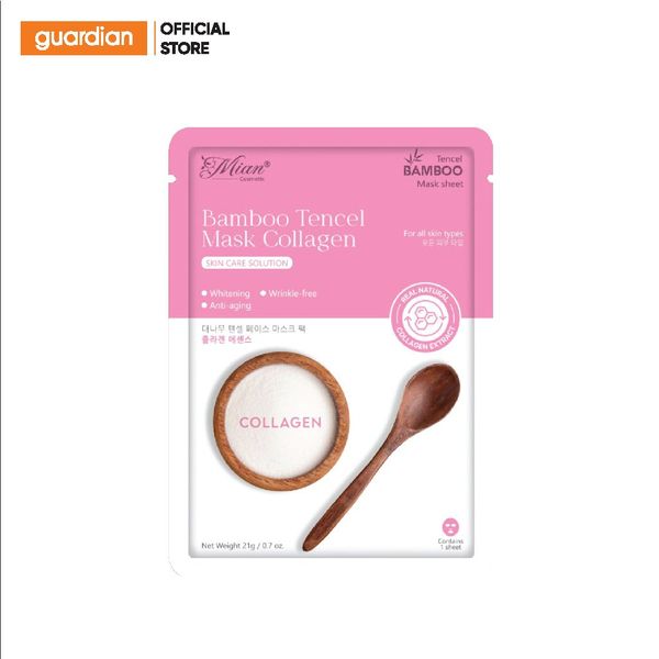 Mặt Nạ Ngăn Ngừa Lão Hóa Mian Bamboo Tencel Mask Collagen 23Gr