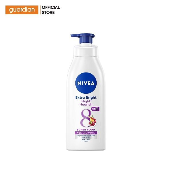 Sữa Dưỡng Thể Giúp Hỗ Trợ Sáng Da Ban Đêm Night White Nivea 350Ml