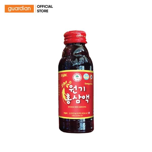 Nước Hồng Sâm Biok Wongi Red Gingseng Hộp 10 Chai X 100Ml